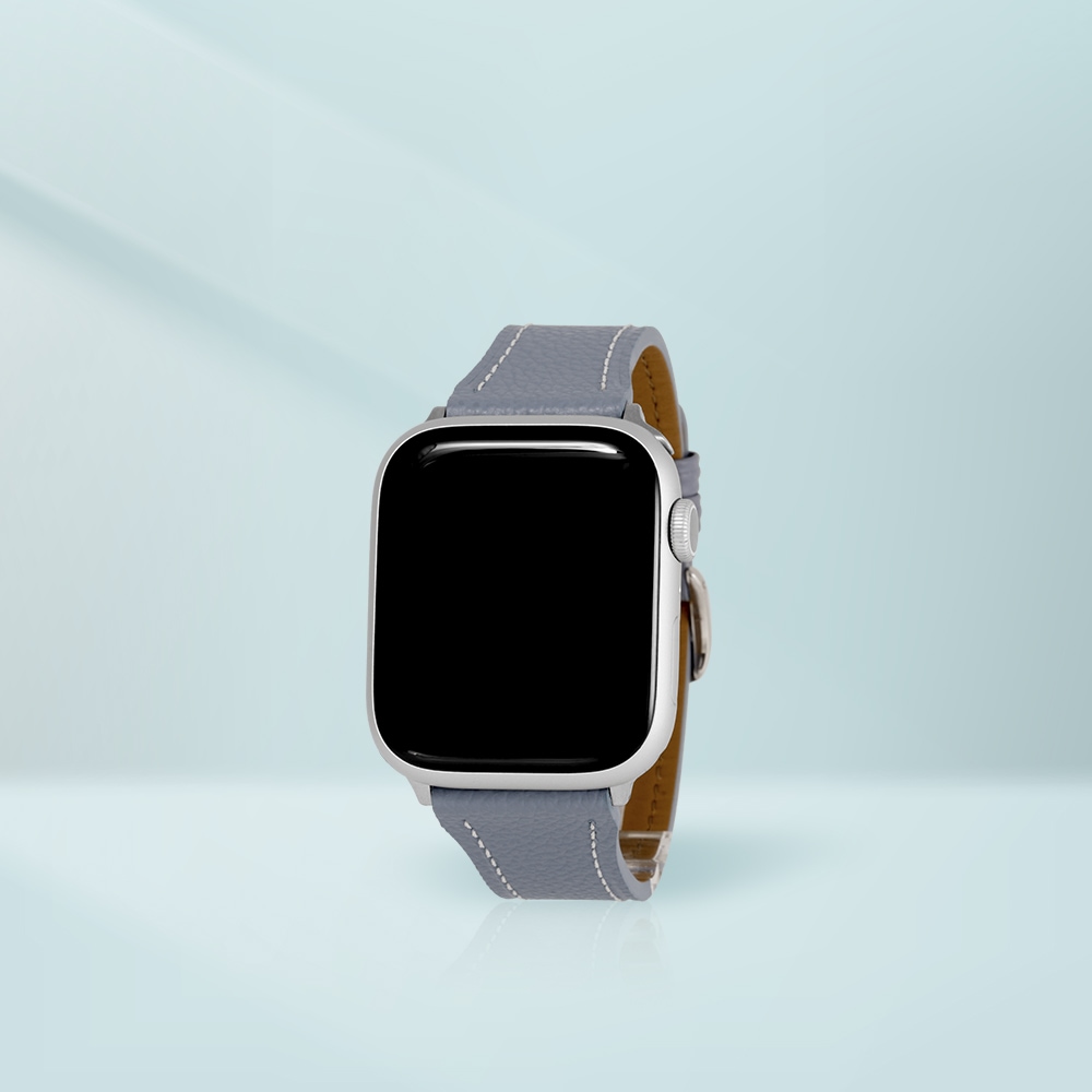 LLOYD [42-45mm22mm]ブルーグレープレミアムアースパステルレザーストラップLL1S22907PSK