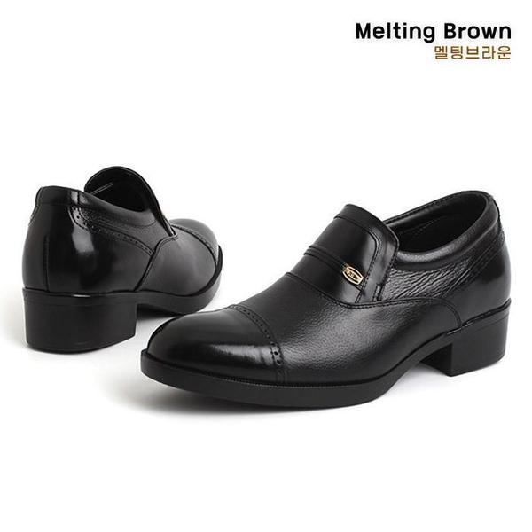 男性用フォーマルシューズ 牛革 5cm 身長アップ DK25