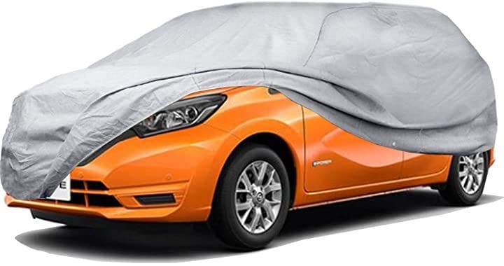 ボディーカバー SUV 4層構造 裏起毛タイプ 自動車カバー 車体カバー 440x170x145cm( シルバー, 440x170x145CM)