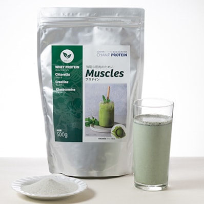 ボクシング 元世界チャンピオン 浜田 剛史 プロデュース チャンププロテイン マッスル 500ｇ