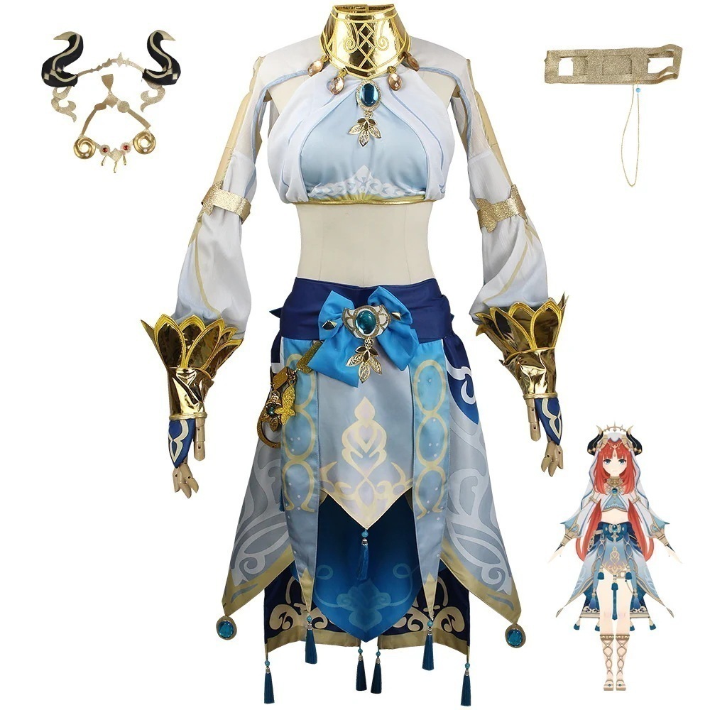 【迅速な出荷】元神ニ露コスプレ衣装女西域舞娘セット元神シリーズフルセットニ露服