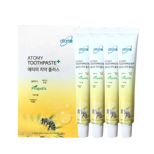 Qoo10] Atom美 歯磨き粉セット+ 50g x4eaプロポ