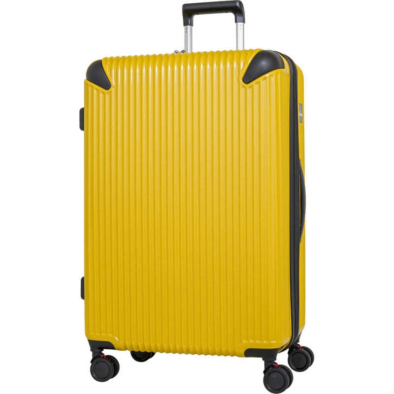 SPALDING　スーツケース ファスナータイプ 旅行日数目安：10日以上 114L(拡張時125L) TSAロック搭載 ［TSAロック搭載］ イエローカーボン　SP-0836-74-YEC