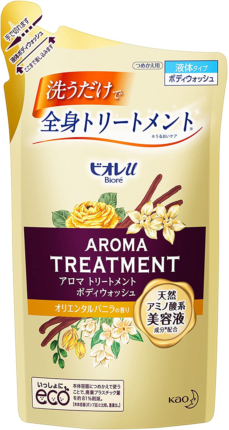 ビオレu アロマ トリートメント ボディウォッシュオリエンタルバニラの香り つめかえ用 340ml