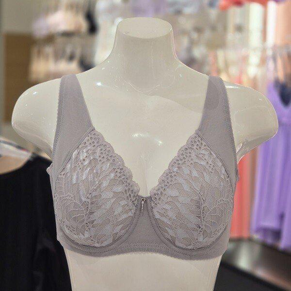AK盆唐店 BBM 薄手機能性フルカップブラジャー D～Fカップ BR3531Q GREY