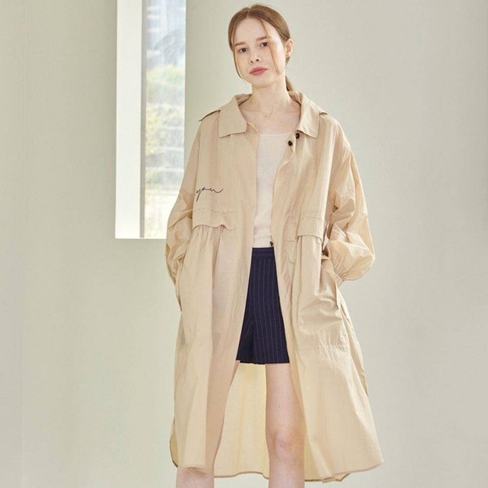 (リアーナニューヨーク) オーバーフィットフード付き軽量トレンチ RQCWJP010