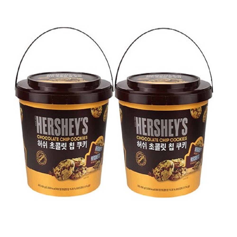 韓国-K MEAL-ハーシー チョコレートチップクッキー 456g (大型缶) 2通 おやつ デザート 大容量 甘い 甘い -K FOOD