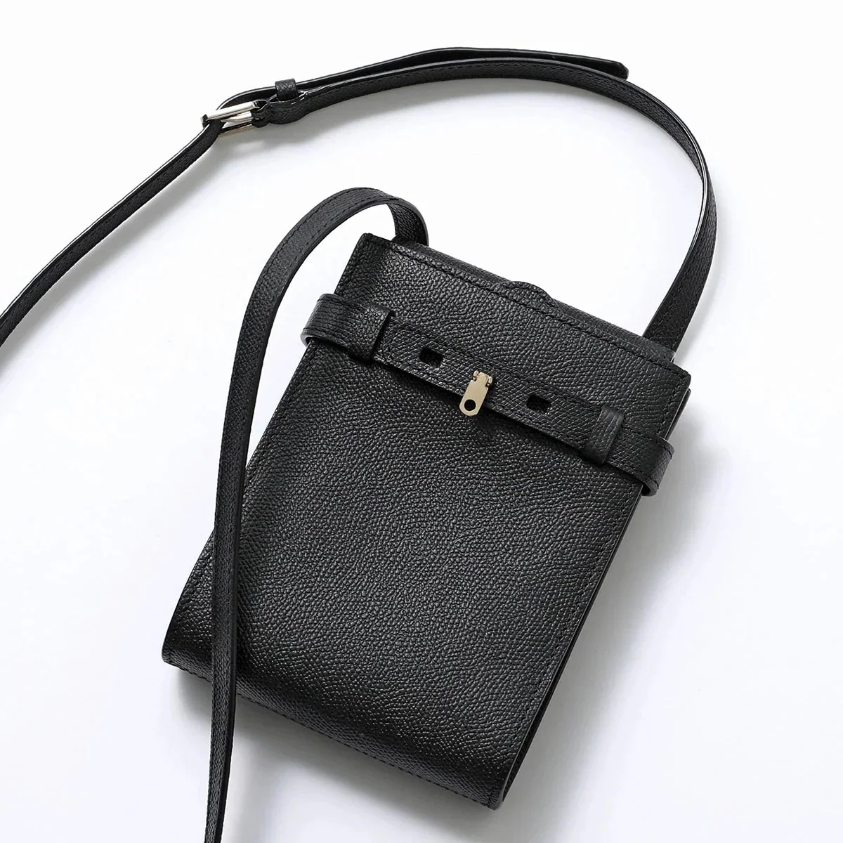 Valextra ヴァレクストラ ショルダーバッグ Brera ブレラ B tracolina slim WBBR0061 028 LOC99 メンズ レザー ポシェット 鞄 NN/NERO 129,564円