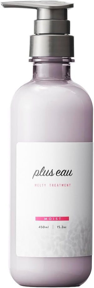 plus eau (プリュスオー) メルティトリートメント 450ml (まとまる髪に) ポンプ 単品 ホワイトフローラル＆ペアーの香り