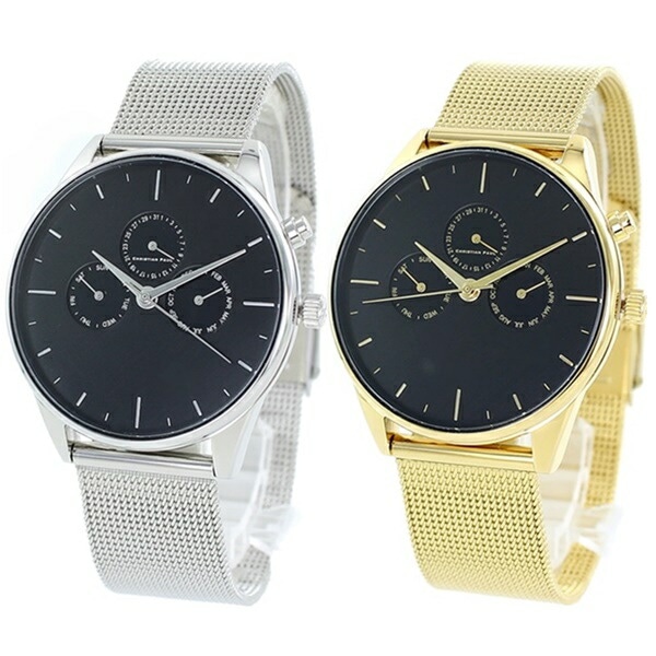 クリスチャンポール ペア ウォッチ 結婚祝い 夫婦 友達 カップルプレゼント 腕時計 手表 メンズ レディース カレンダー シルバー ゴールド ブレスレット 時計 誕生日プレゼント ポイント消化