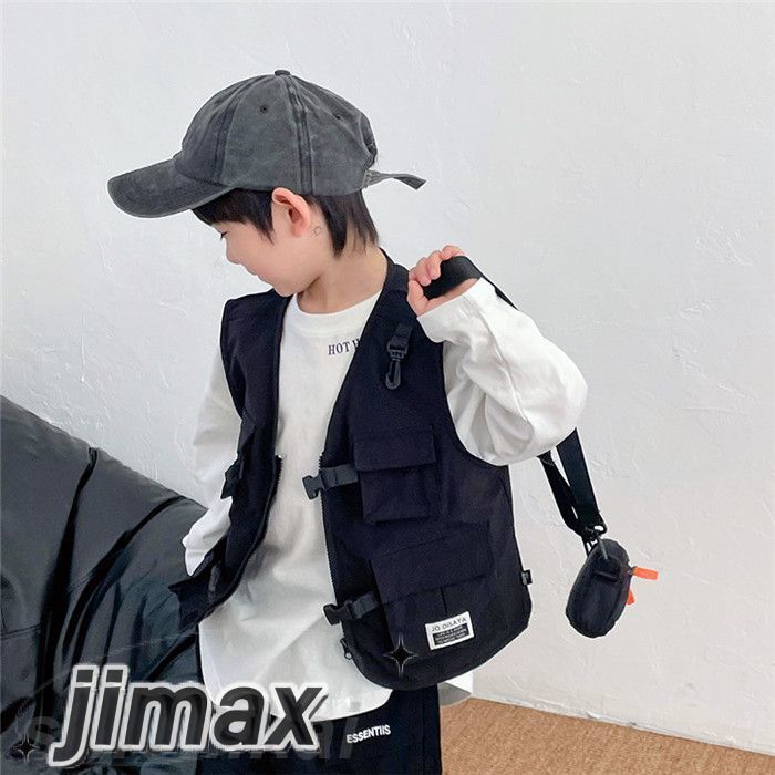 短納期 ベスト 子供服 前開き Vネック 子供用 キッズベスト ファスナー トップス おしゃれ シンプル 可愛い かわいい 男の子 女の子 男児 かっこいい 子ども服 こども服 子供の日 90 100