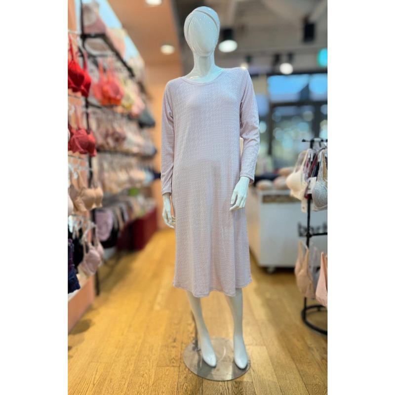 [坡州店] ノカラーピンクポリスパン女性ワンピースホームウェアGW1864AA