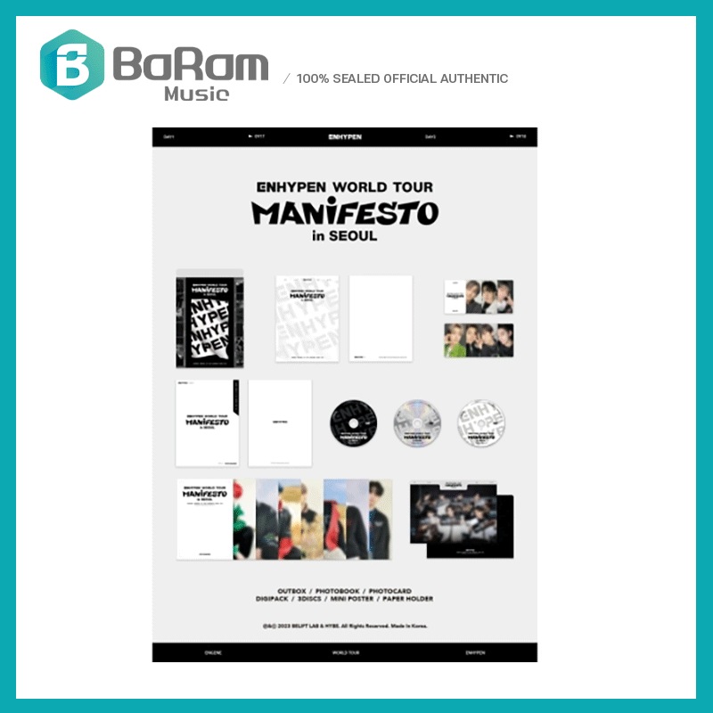 (DVD) 【ENHYPEN】 WORLD TOUR MANIFESTO in SEOUL