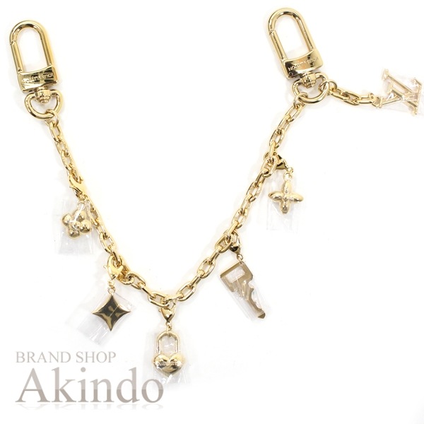 【新品】ルイヴィトン バッグチャームLV チャーム チェーンキーホルダー モノグラム LV ハート パドロック M02943 ゴールド LOUIS VUITTON かわいい ブランド 定番 人気