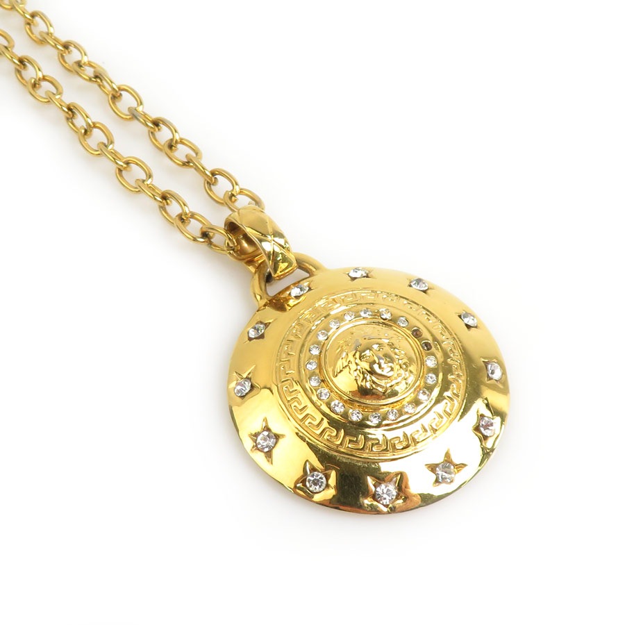 ジャンニ ヴェルサーチ Gianni Versace ネックレス メタル/ラインストーン ゴールド ユニセックス 56707i