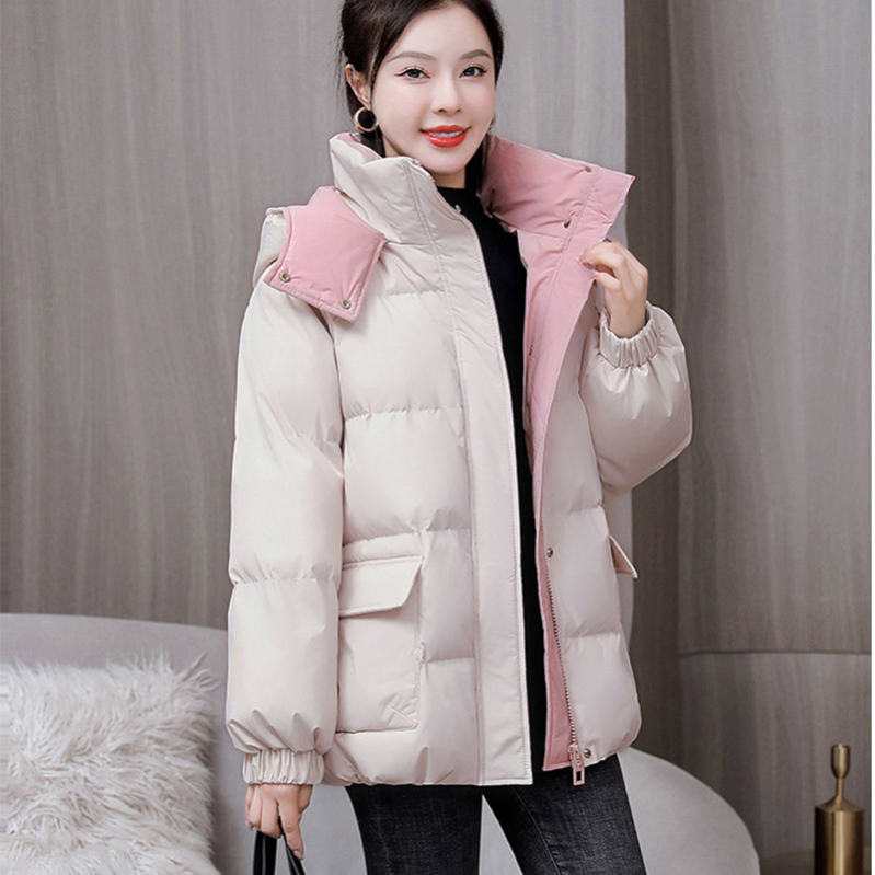 ダウンコート レディース 冬 ダウンジャケット 中綿 ダウン 軽量 アウター コート ショート コート ジャケット 冬服 フード付き 防寒防風 暖かい 厚手 おしゃれ 可愛い レディース ファッション