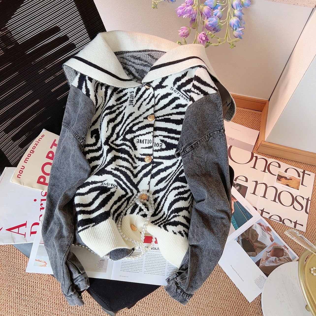 アウター ジャケット デニムジャケット 切り替えデザイン デニム ブラック 青 春 ショート丈 ボタン フリーサイズ ブルゾン Gジャン ショート セーラーカラー かわいい 大人可愛い カジュアル 7,176円