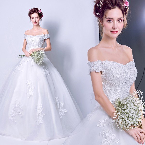 ウエディングドレス 半袖 結婚式 二次会 ウェディングドレス ボレロ 安い プリンセス エンパイア 花嫁 白 披露宴 ロングドレス ブライダル レトロ 大きいサイズ