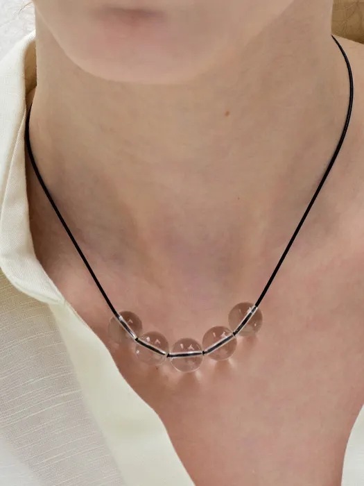 Clear Quartz with Colored String 韓国コスメ 韓国ブランド レディースファッション アクセサリー ピアス 指輪 イヤリング 韓国人気 アイドル