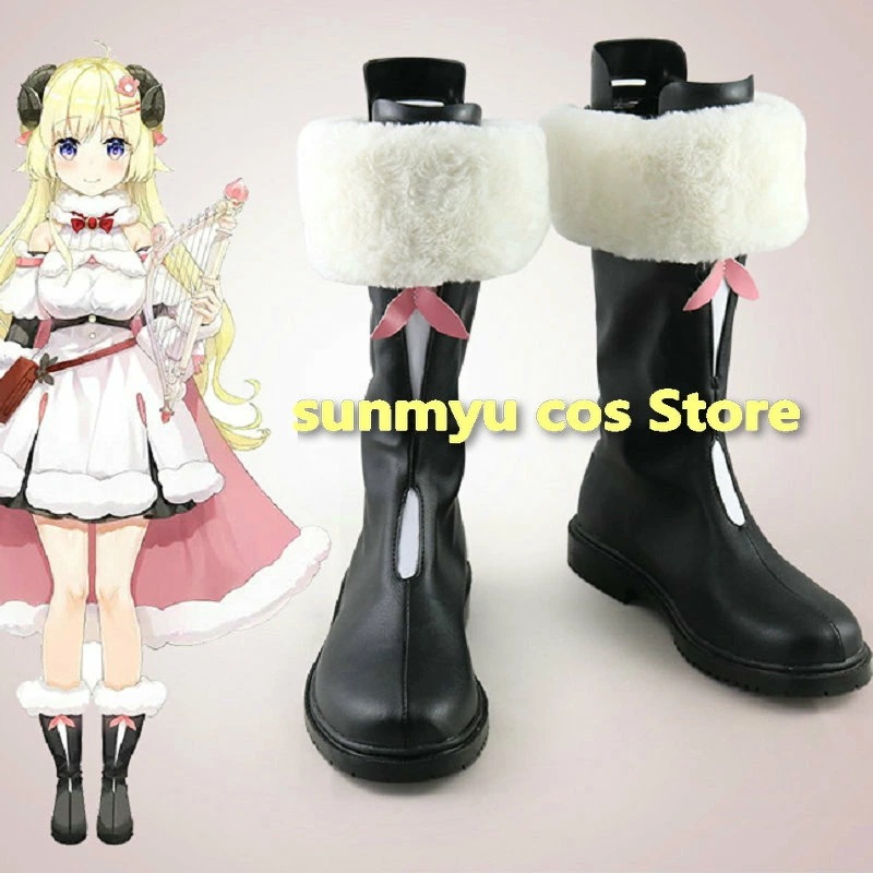 バーチャル ホロライブ 角巻わため コスプレ靴 ブーツ