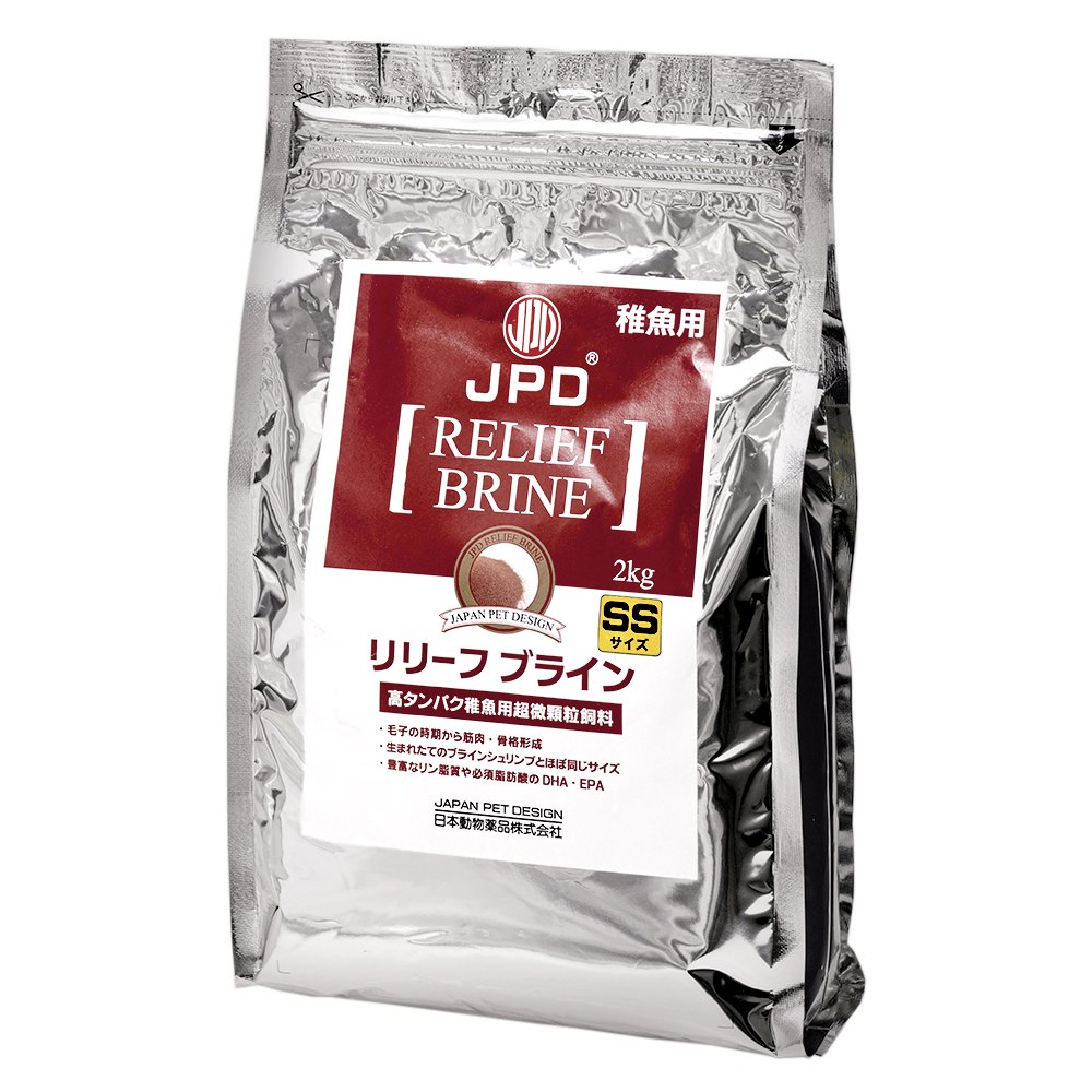 日本動物薬品　ニチドウ　リリーフ　ブライン　ＳＳ　２ｋｇ　稚魚用　フード　ＣＲＣ10―41―94―00―00