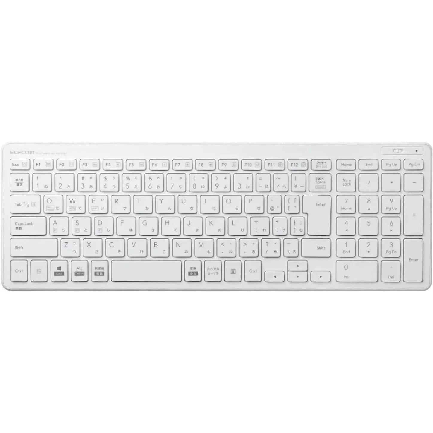 TK-FBP101WH [ホワイト]Bluetooth薄型コンパクトキーボード