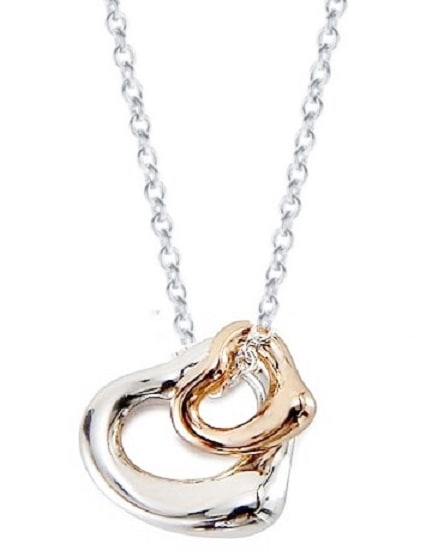 Tiffany&Co. 60991588 ELSA PERETTI OPEN HEART PENDANT SILVERK18 ROSE GOLD ティファニー エルサペレッティ オープンハート 77,682円