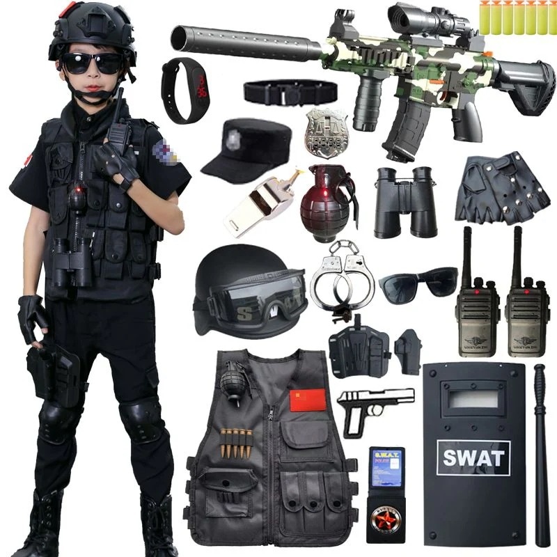 子供 用 おもちゃ 銃 セット 警察 官 コスムポリスボーイズ 服 装備 パフォーマンスコスムパフォーマンスコスム