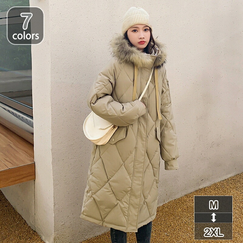 クーポン ダウンコート ウォッシャブル ダウンジャケット 大きいサイズ シルエット 50代 40代 30代 アウター レディース 可愛い 上品 防寒 細見え 秋冬 ロング きれいめ おしゃれ ギフト