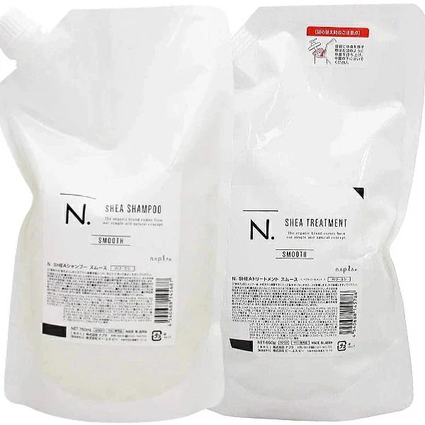 土日祝日出荷 エヌドット ＳＨＥＡスムース シャンプー 750ml 詰替 & トリートメント650g 詰替セット
