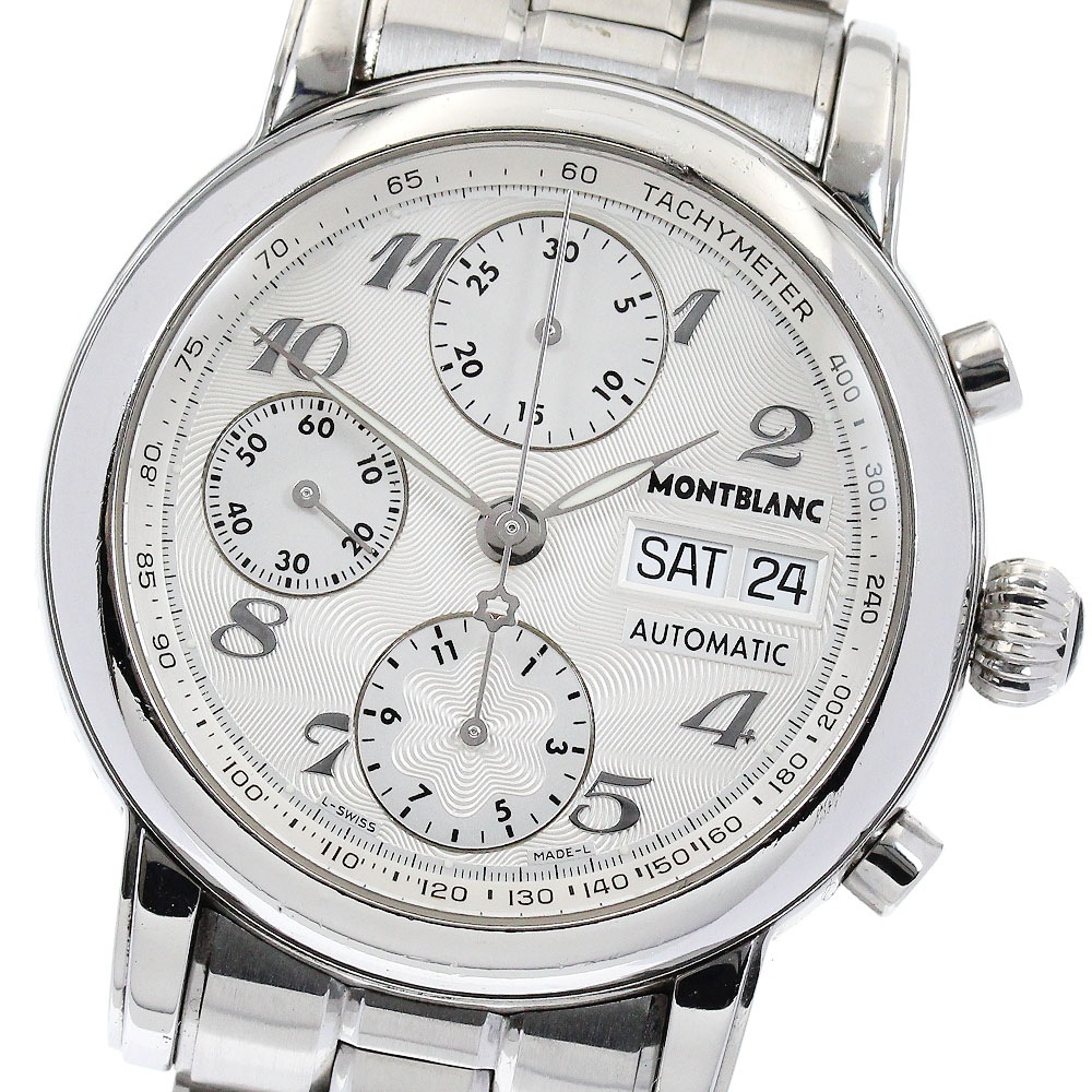 モンブラン MONTBLANC 7016 マイスター シュテュック クロノグラフ デイデイト 自動巻き メンズ _868514【中古】