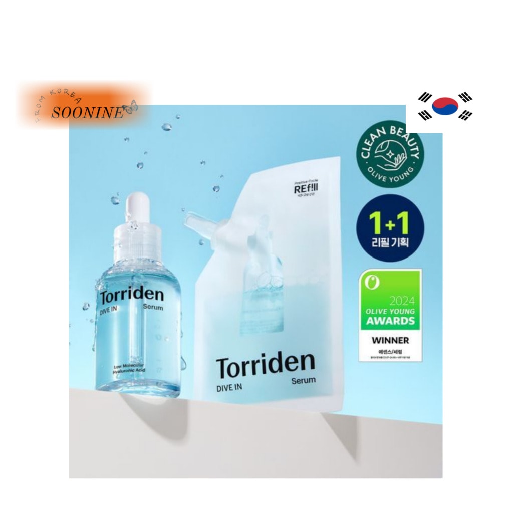 [Korea] ダイブイン 低分子ヒアルロン酸セラム 50ml + リフィル 50ml セット / モイスチャーセラム / 深層保湿の定着