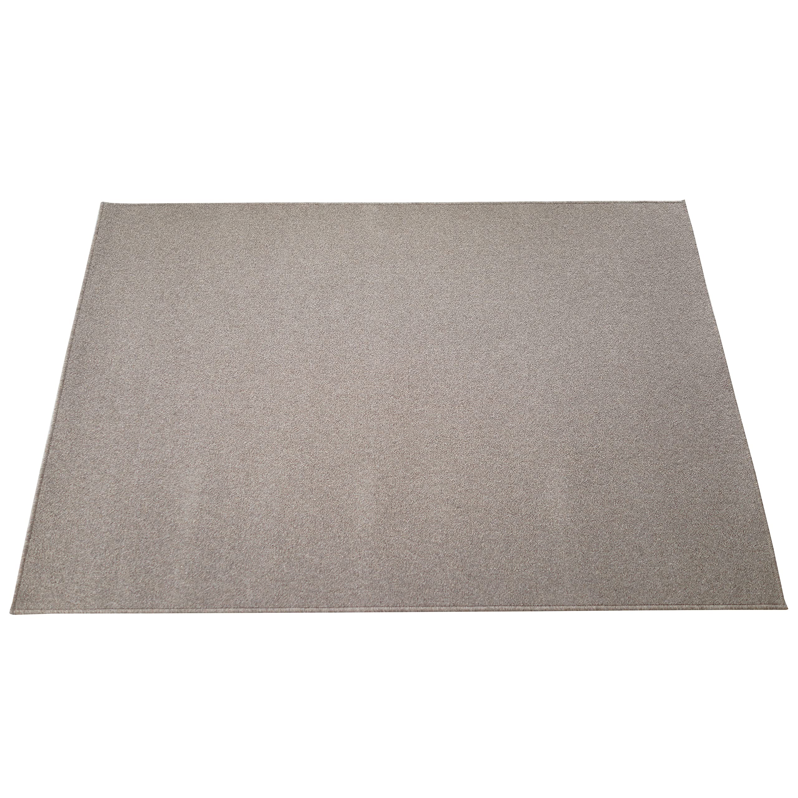 スミノエ(Suminoe) オーダーラグ ライトブラウン 幅95cm ×長さ105cm SCOT PLAIN 防炎 消臭