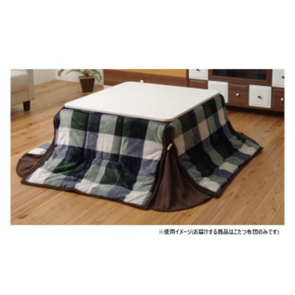 洗える 省スペースこたつ薄掛け布団 「ジャーナル省S」 グリーン 約180×180cm 1181750121521