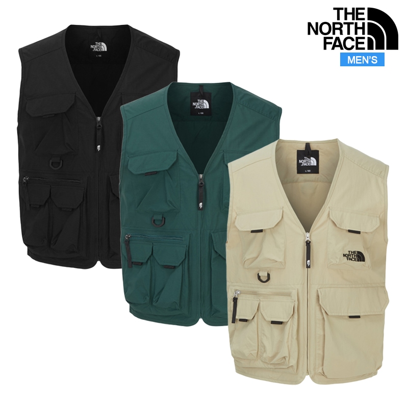 メンズ エクスプロアリング EX ベスト NV5VR10 日常 デイリー カジュアル アウトドア スポーツ キャンプ 登山 重ね着 ポケット付き 涼しい 夏