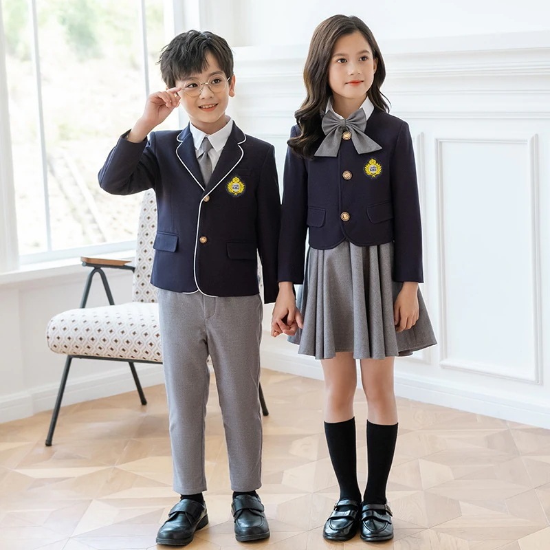 【2枚購入で 3oo円OFF】子供のスーツとドレスカレッジスタイルjkホワイトシャツdkユニフォーム小学校の生徒スーツジャケットスーツガールズパフォーマンススーツ"