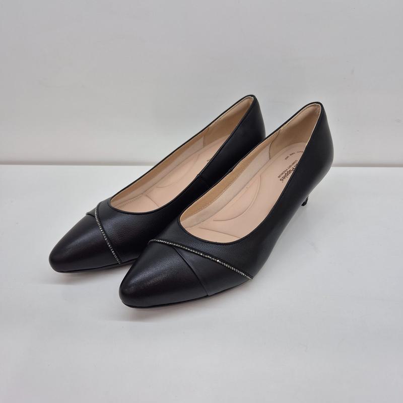 女性クリスタルラインポイントフォーマルシューズFR423