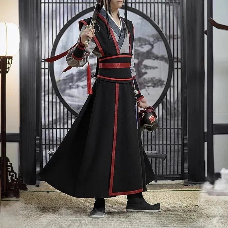魔道祖師コスプレ中華服古セットアップ少魏無羨コスプレ衣セット演出服撮影服古漢服チャイナ風
