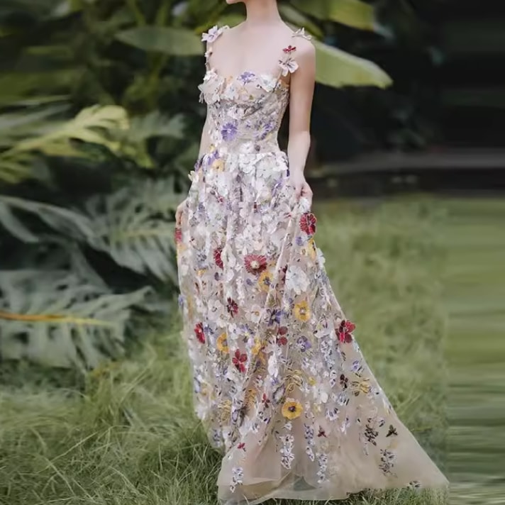 ドレス ワンピース ウェディング パーティー 結婚式 二次会 披露宴 演奏会 発表会 ステージ 舞台 ダンス 衣装 演劇 ロング 袖なし ノースリーブ 襟なし プリンセスライン Aライン イブニング