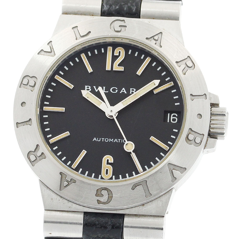 ブルガリ BVLGARI LCV29S ディアゴノ デイト 自動巻き レディース _932859【中古】