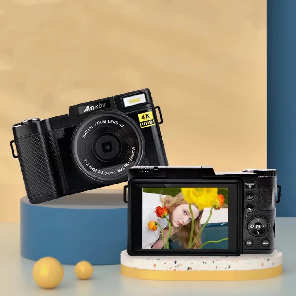 新年新品 デジカメ デジタルカメラ 4K 4800万画素 16倍ズーム 手振れ補正 3インチIPS画面 180自撮り オートフォーカス Vlog用カメラ 修学旅行 キッズ 学生