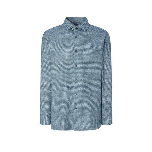 [24FW] [定番商品] ターキッシュブルーチェック 長袖カジュアルシャツ WMSH4DU13T2