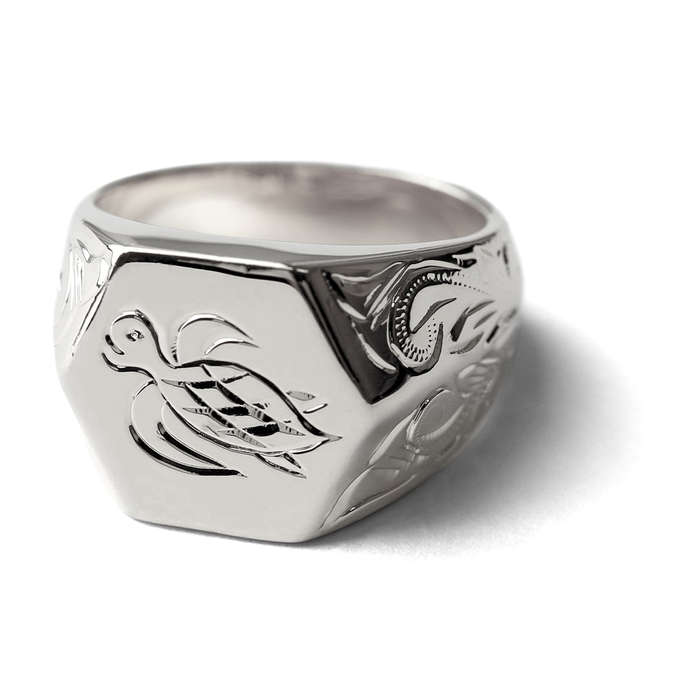 BFF 印台リング ウミガメ [bffr014-s-l]