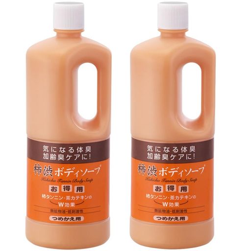 詰替え用柿渋ボディソープ1000ML×2個