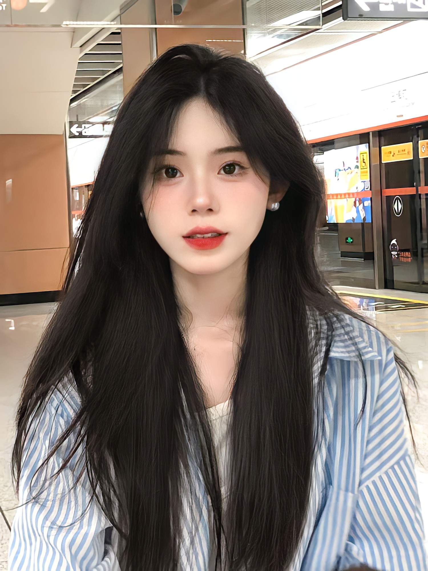 ウィッグ 女性 ロングヘア フルヘッド カバー 模擬ヘア フル人毛 初恋気分 中分け ブラック ロング ストレート ナチュラル フルヘッド ウィッグ カバー