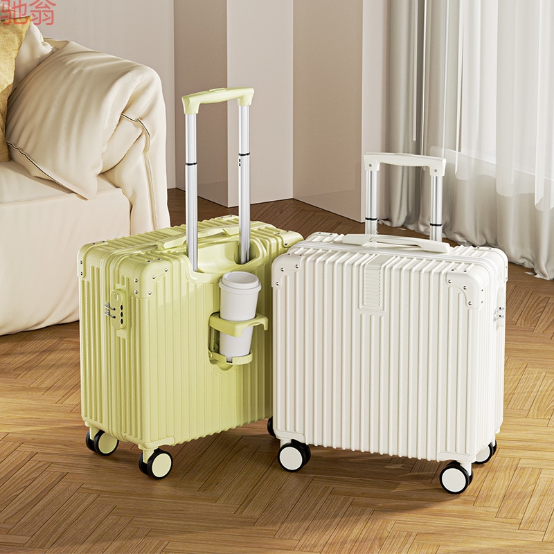 女性用スーツケース 小型短距離旅行 ネットセレブ搭乗 小型トロリーケース 丈夫で耐久性のあるパスワードスーツケース レザー