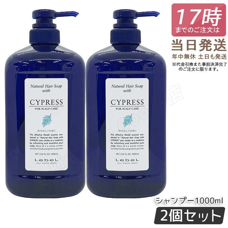 【2個セット】ルベル ナチュラル ヘア ソープ ウィズ CYd 1000ml 7,355円