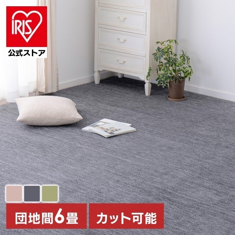 【目玉商品】ペットにやさしい平織カーペット　ラウム　団地間6畳 600202360 (代引不可)(TD)
