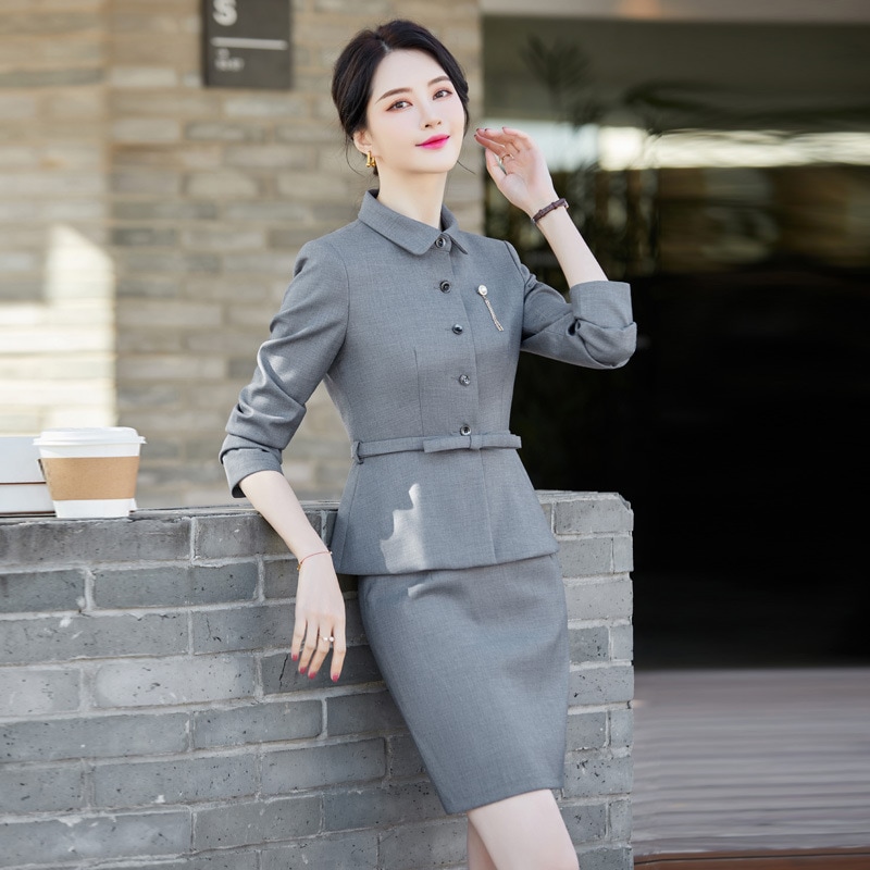 2点セットオフィススーツレディース秋冬 ファッション 気質 アウタースー通勤OL