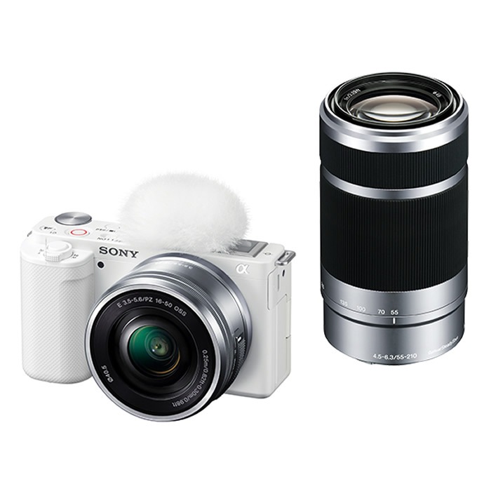 【新品】SONY VLOGCAM ZV-E10Y ダブルズームレンズキット [ホワイト]